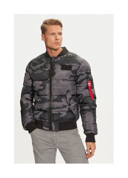 Мъжко яке, Alpha Industries, 304543654, Полиестер, Черно, Черен