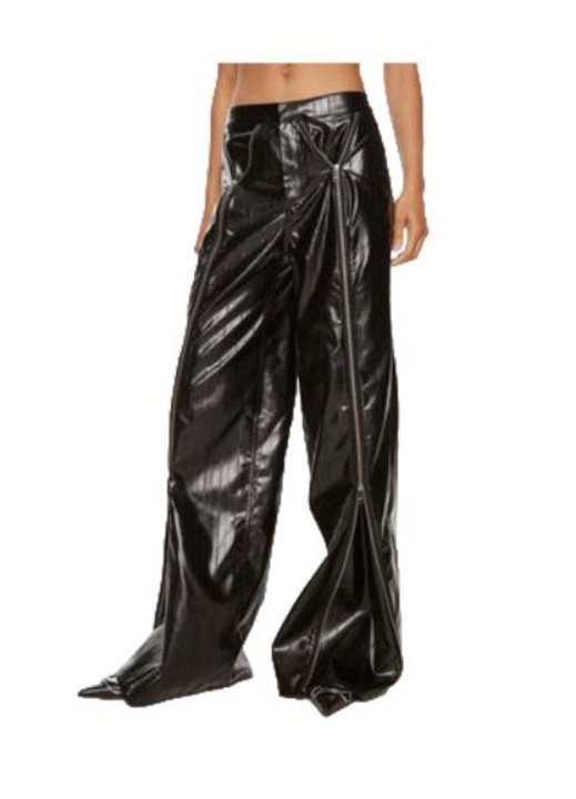 ROTATE női nadrág, műbőr, fekete