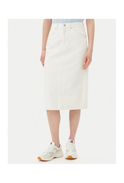 Fusta dama Levi's, bumbac, Ecru, 24 US