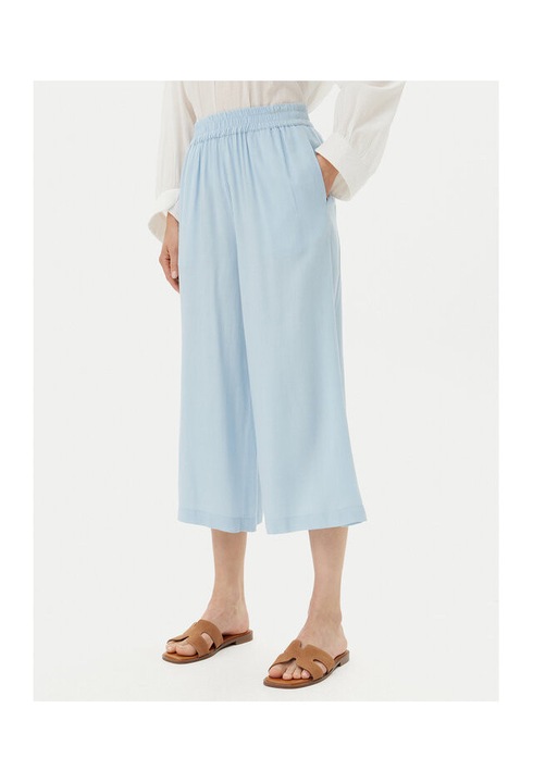 Női nadrág, darabok, viszkóz/len, kék