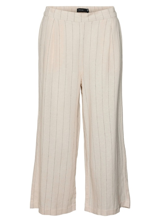 Pantaloni dama, Vero Moda, Dungi gri, bej, 70% viscoza, 30% in