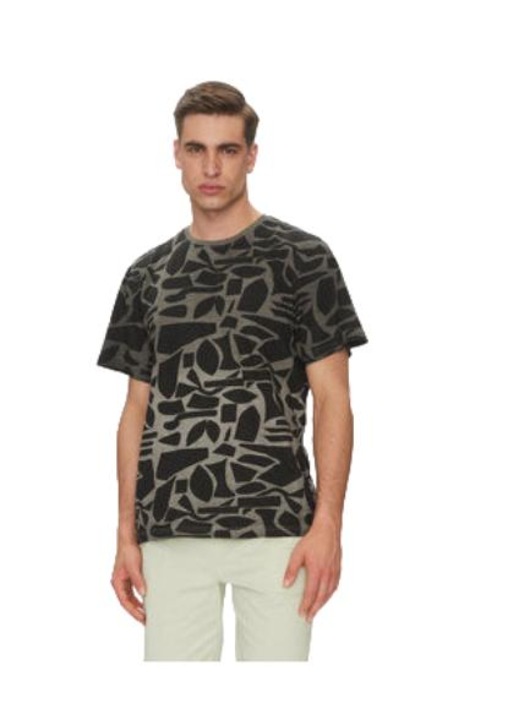 Tricou barbati Indicode, negru/verde, L INTL