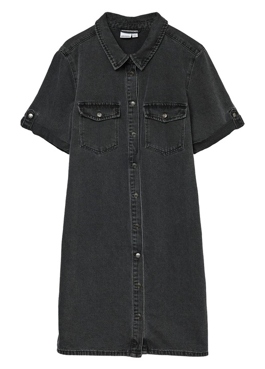 Rochie, Vero Moda, denim, bumbac si viscoza, negru, XS INTL