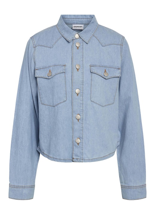 Női ing, Noisy May, farmer, pamut, világoskék