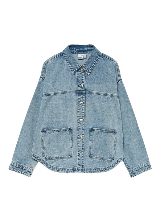 Camasa dama, Vero Moda, denim albastru deschis, bumbac si poliester