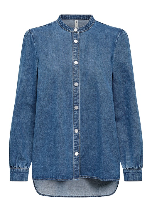 Camasa dama, Only, 15347085, bumbac, albastru, XS INTL