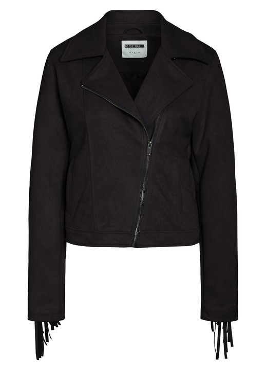 Geaca dama, Noisy May, piele ecologica, negru, S INTL