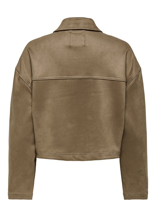 Geaca dama Only, piele ecologica, maro