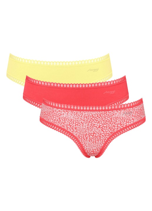 Дамски комплект бельо, Sloggi 10219671 V015, многоцветен, памук