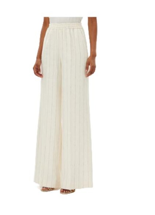 Női nadrág MA3008C E25MA4C.11, Kontatto, Viszkóz/Len, Ekrü