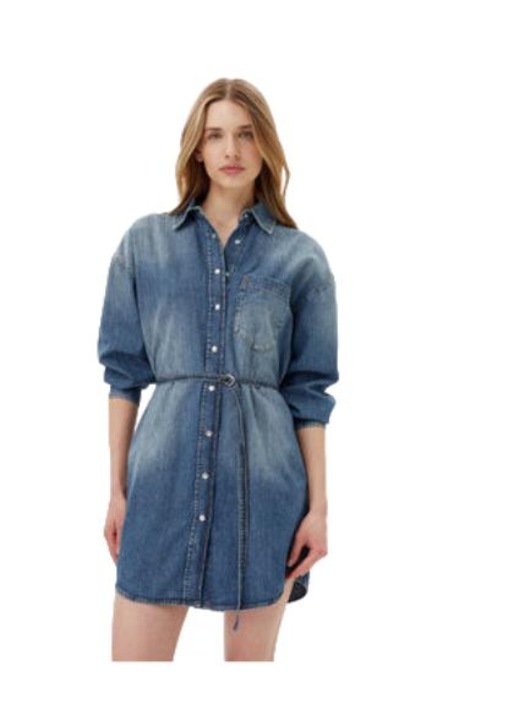 Rochie dama Joop Jeans, bumbac, albastru