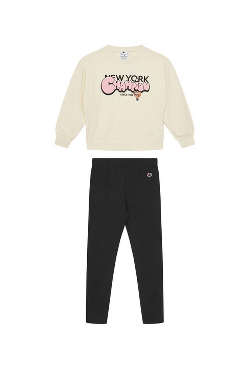 Trening lifestyle dama Champion, model 405120 YS141, bumbac/poliester, ecru