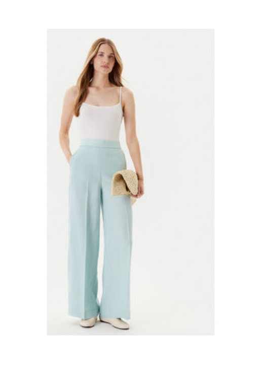 Pantaloni dama, United Colors of Benetton, 100% in, Turcoaz