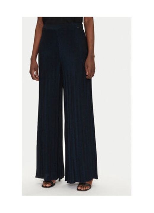 Bő szárú nadrág Gaudi 511FD24002, poliamid/poliészter/elasztán, sötétkék