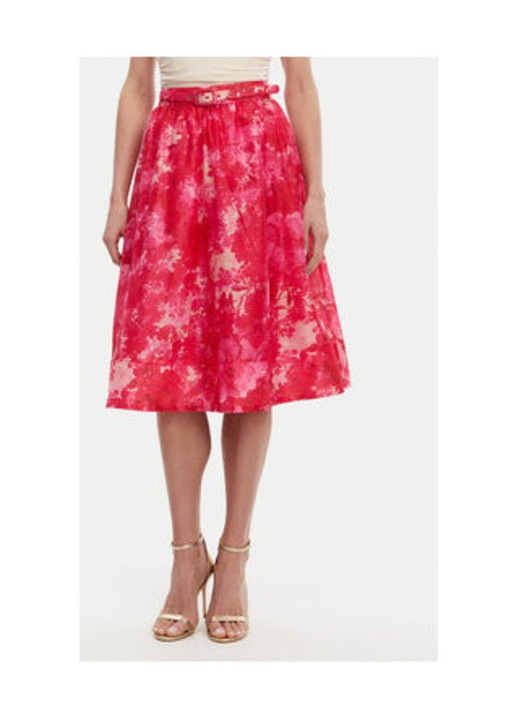 Fusta Fracomina, roz, 100% poliester