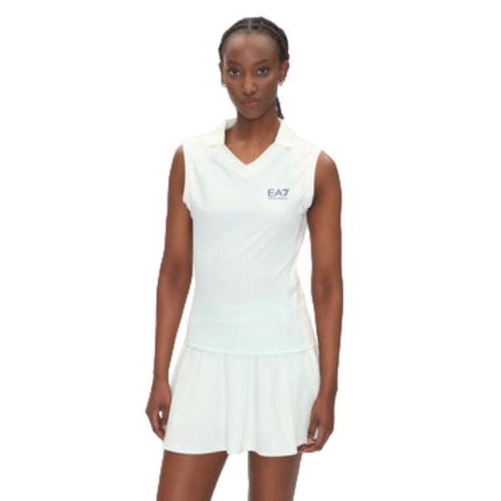 Maiou sport dama, EA7, model 7W000200 AF13282, alb, poliester, XL INTL