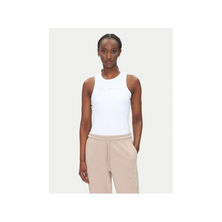 Maiou sport dama, Emporio Armani EA7, Alb, poliamida, elastan, 2XS INTL