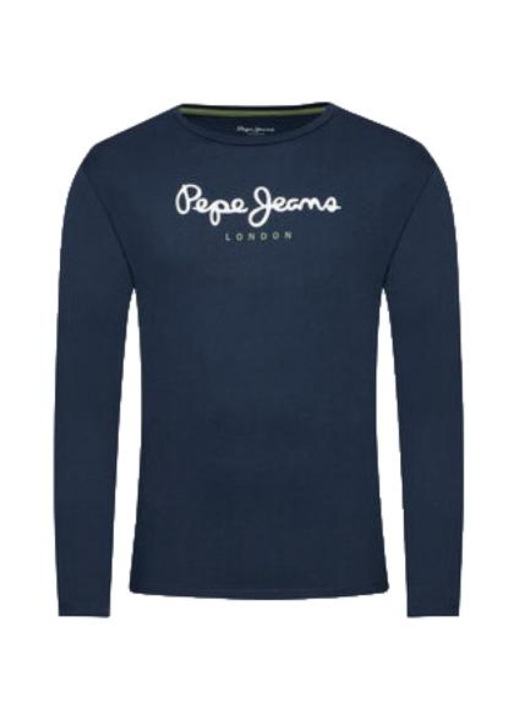Мъжка блуза Pepe Jeans, памучна, тъмносиня