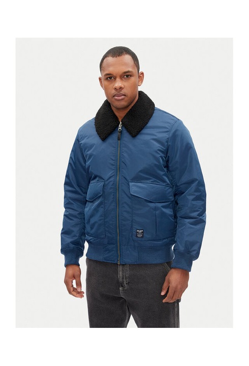 Мъжко яке, Pepe Jeans, синьо, полиамид
