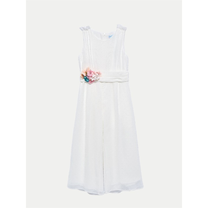 Lány ruha, Abel and Lula, 5224-es modell, fehér, poliészter, 128 CM