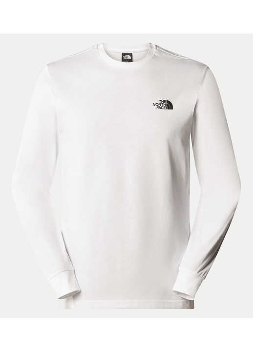 Bluza pentru barbati, The North Face, bumbac, cu imprimeu, alb