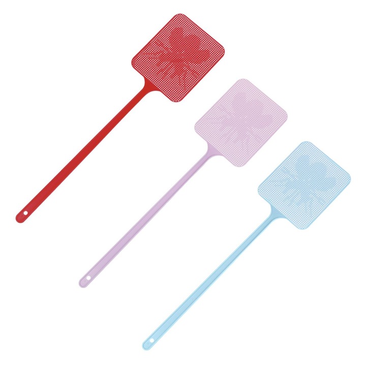 Plici Muste, Model Patrat, Set 3 Bucati, Multicolor, Plastic, 46 cm, MYONNA IT & E- COMMERCE ®