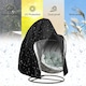 Husa de protectie impermeabila pentru leagan suspendat, RorAem, Husa pentru balansoar tip cuib, Husa pentru scaun gradina cu 115X190cm, impermeabila, Rezistenta la UV, snur de siguranta, neagra, set cu geanta de depozitare, greutate suportata 150 kg