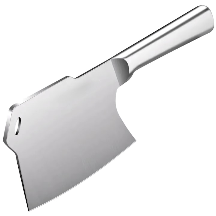 Cutit Chef Japonez Profesional, 28 cm – Lama Groasa si Ascutita din Otel Inoxidabil, Maner Antiderapant, Ideal pentru Carne cu Os si Legume Mari