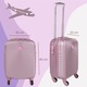 Куфар за ръчно носене, LEONARDODAVINCI, Размер XS, с подвижни колелца - Лавандулов
