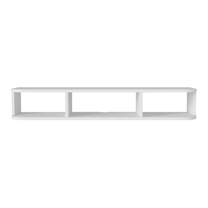 Suport TV, en.casa, Oundsvas, 120 x 29, 5 x 19 cm, pal, alb, montabil pe perete