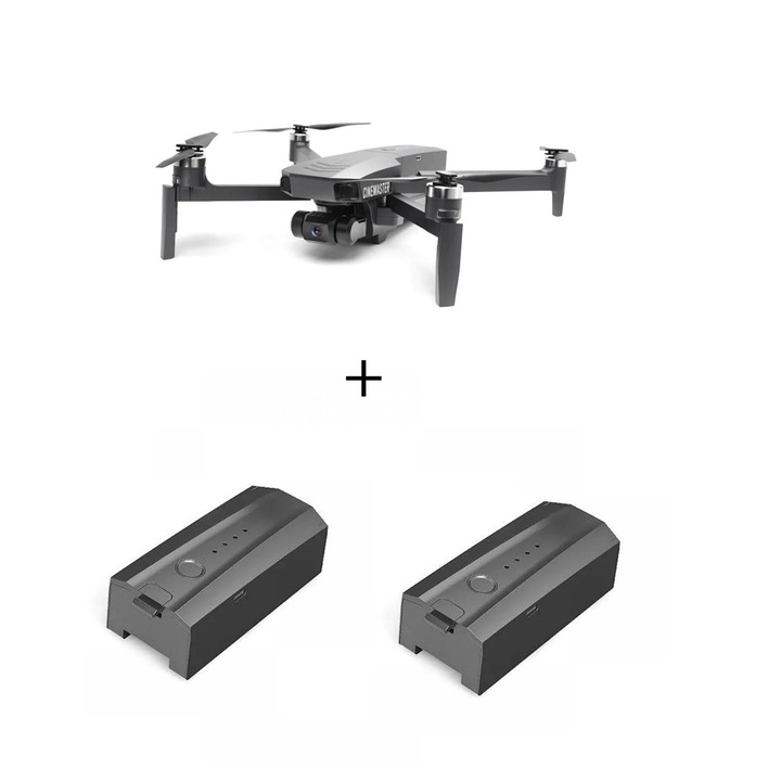 EXO CINEMASTER 2 professzionális drón, 4K 5G GPS, 3 tengelyes stabilizátor, 4K HD EIS kamera élő telefonra történő közvetítéssel, 2 db 11, 4 V-os 3200 mAh-s akkumulátor, repülési idő ~ 28 perc