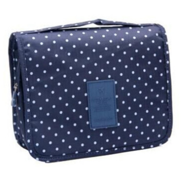 Козметична чантичка на точки, многоцветна