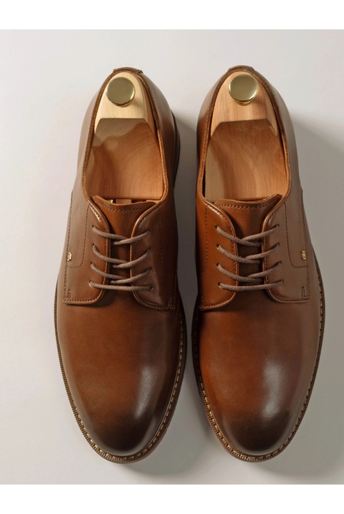 Pantofi barbati Gino Rossi, 5904862302546, Piele naturala, Maro