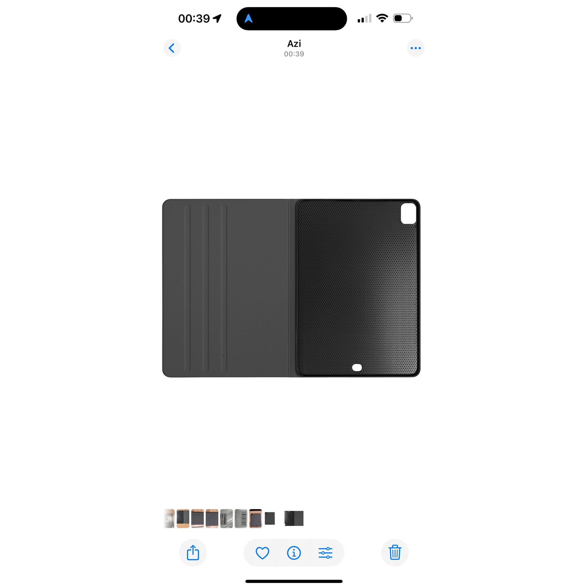 Husa pentru iPad Pro 12.9 inch (2018/2020/2021), tip carte, inchidere magnetica, gri