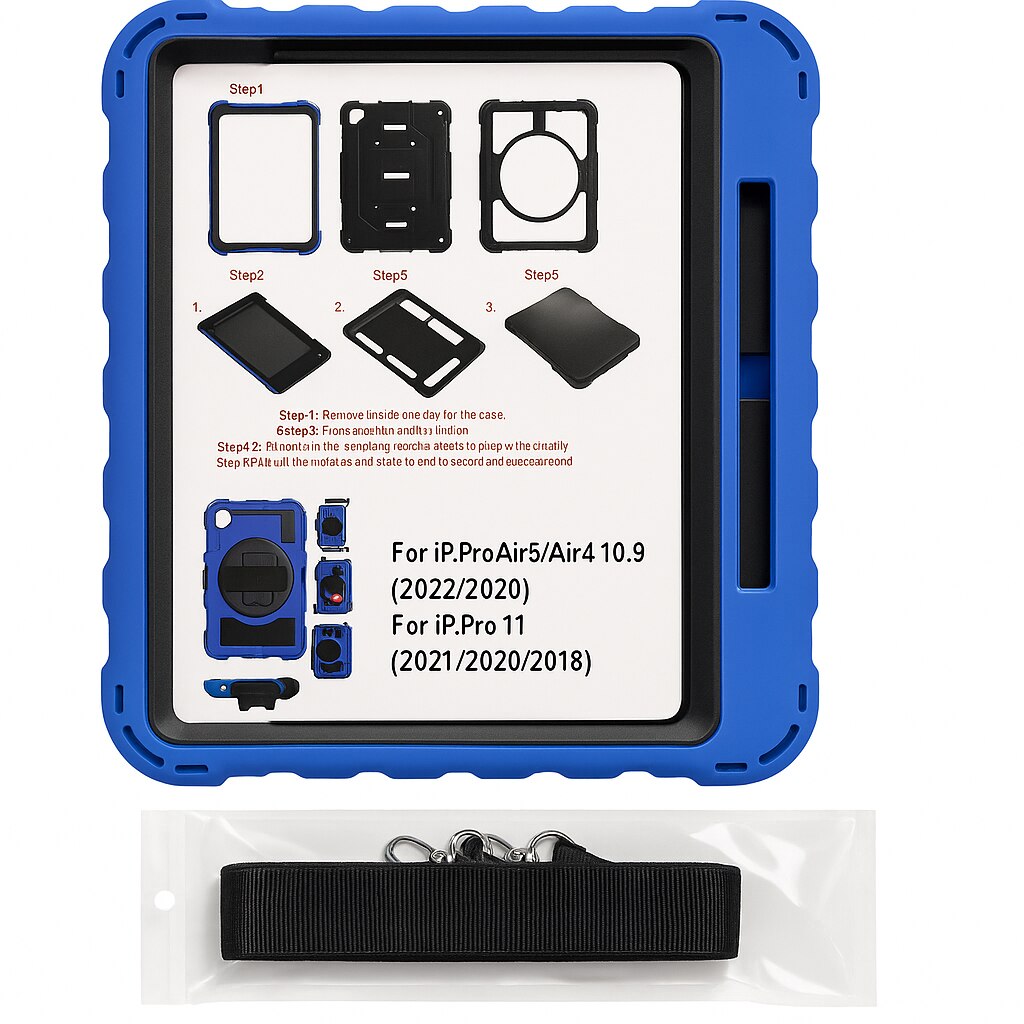 Husa tableta pentru iPad Pro 11 /iPad Air 4/5 10.9 Albastru-Negru