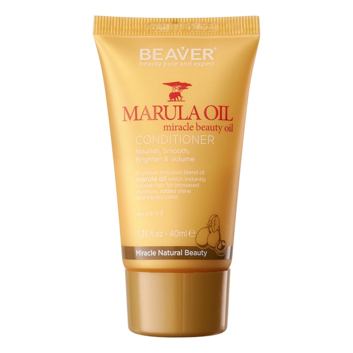 Балсам за блясък и обем с масло от марула и бобър 40 мл