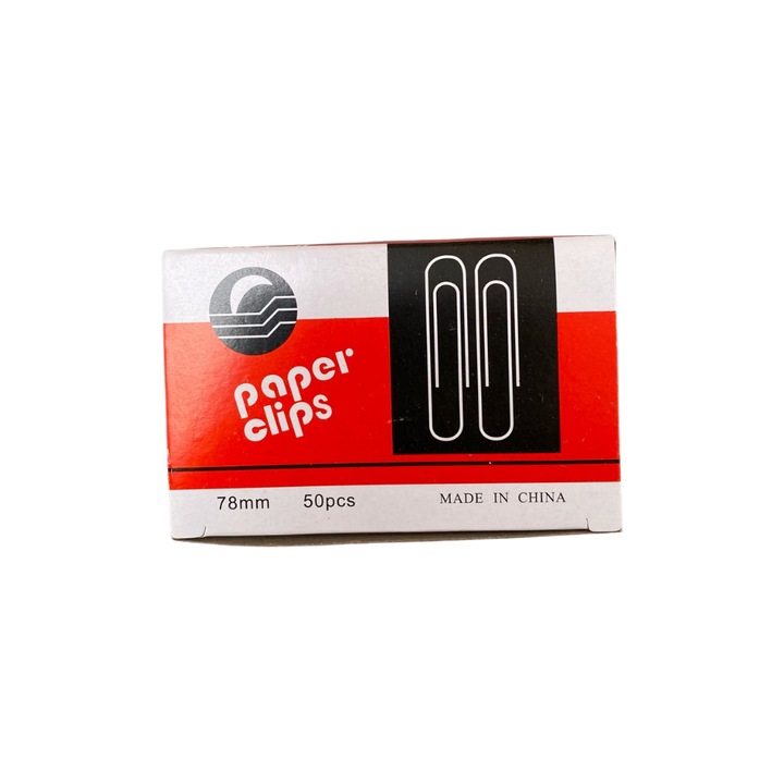 Agrafe metalice GNR Market, set 50 buc, 78mm, pentru documente groase