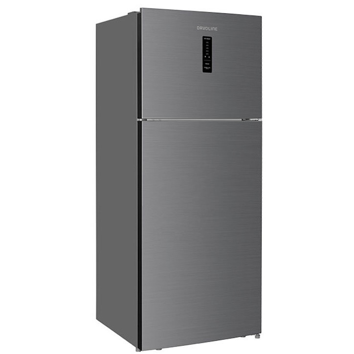 Frigider cu doua usi Davoline FSRX 415 E NF IX, Total No Frost, Inverter, H 178 cm, L 70 cm, Aficaj LED, 415 l, Clasa E, Inox