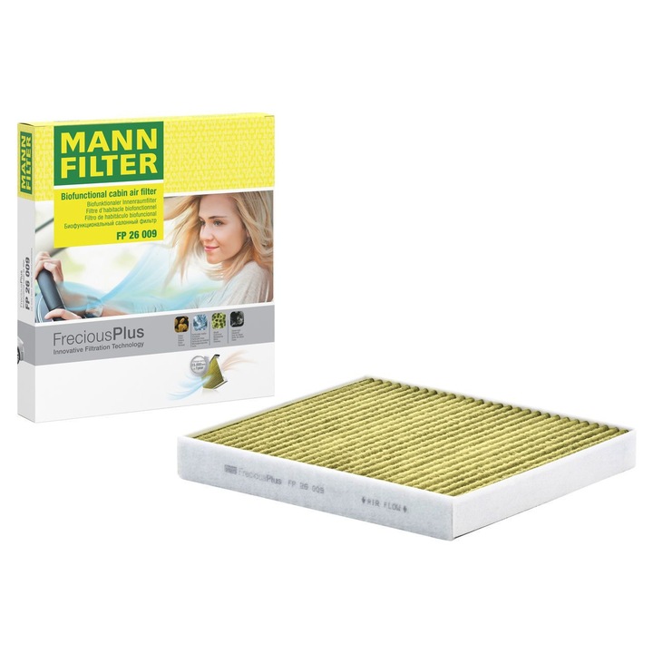 Aktívszenes, polifenolos utastérszűrő illeszkedik: AUDI A3, Q2, Q3, TT, GOLF VII, TIGUAN, T-ROC, ARTEON, CUPRA ATECA, FORMENTOR, LEON