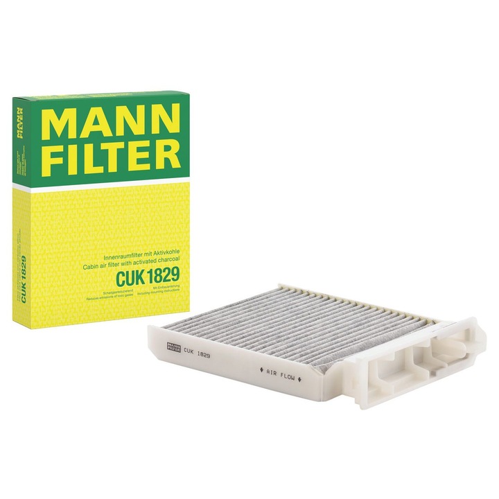 Filtru habitaclu cu carbon activat se potriveste: DACIA DUSTER, DUSTER/SUV, LOGAN, LOGAN EXPRESS, LOGAN MCV, SANDERO, LADA LARGUS, NISSAN MICRA C+C III, MICRA III, NOTE, NV200 1.0-2.0 01.03-