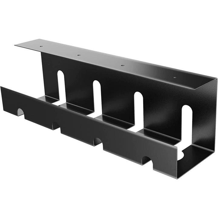 Organizator de cabluri, cwt-o2, 40 cm, negru, protectie impotriva accesului copiilor si animalelor, aspect estetic, usor de utilizat, dimensiuni 41 x 11 x 12 cm