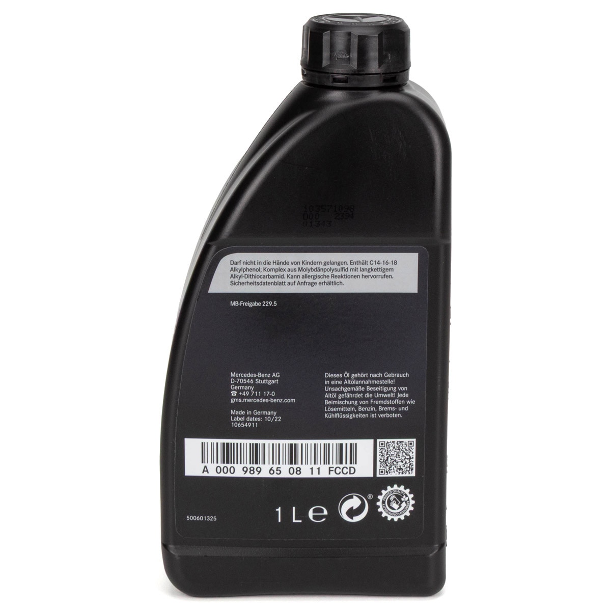 Ulei de motor MERCEDES-AMG ORIGINAL SAE 0W-40 MB 229.5 1L - eMAG.ro