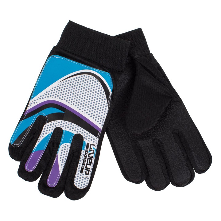 Футболни ръкавици за деца, Черен, Тюркоаз, Лилав