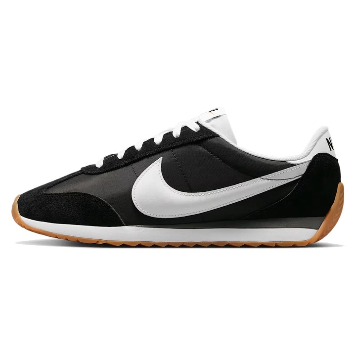 Nike, Pantofi sport Pacific cu garnituri din piele intoarsa, Negru