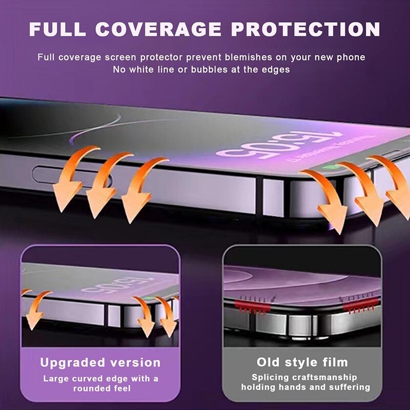 Set de 2 folii de sticla compatibile cu iPhone 16 / iPhone 15, 6.1", Kosiil®, duritate 9H, HD Clear, rezistente la zgarieturi, cu dispozitiv de montare automata