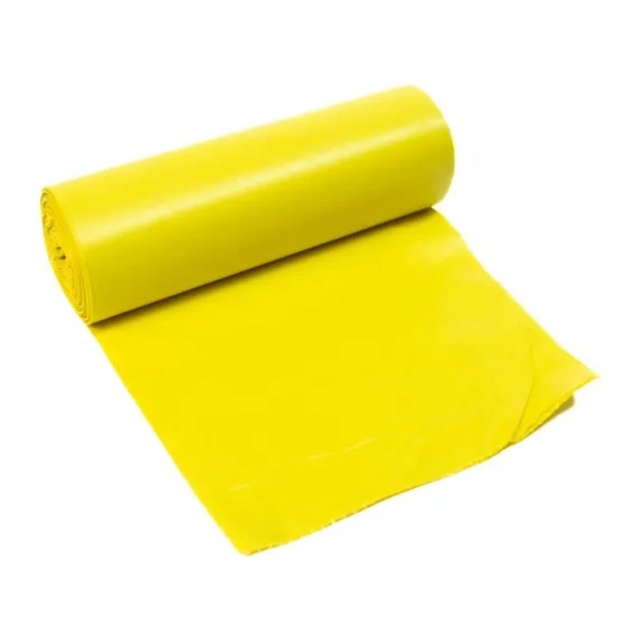 Saci menajeri galbeni cu miros de iasomie, 60l, 60x80 cm, 20 bucati/rola