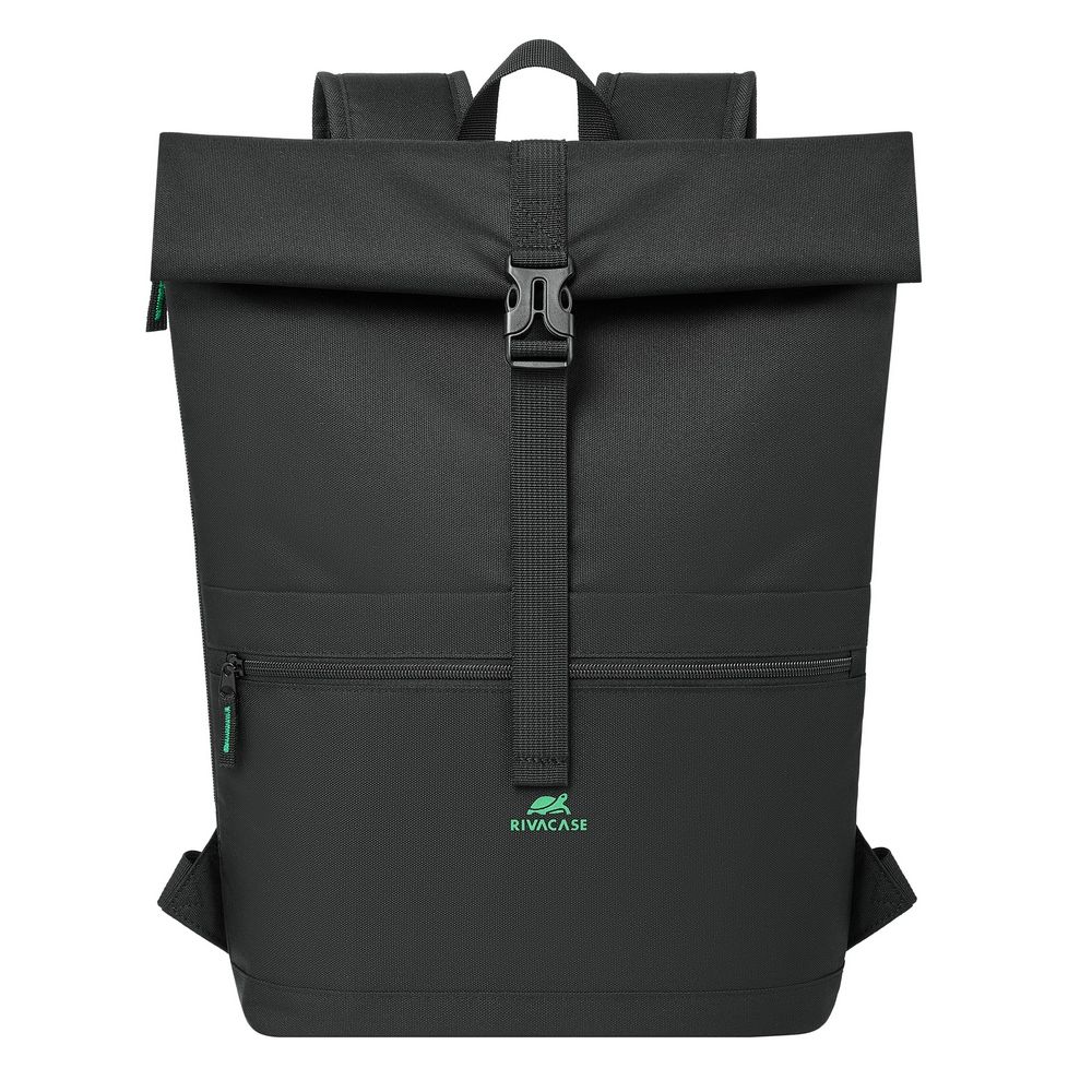 Rucsac laptop Rivacase Gremio Eco Rolltop 15L, negru, 15.6", 430x280x135mm
