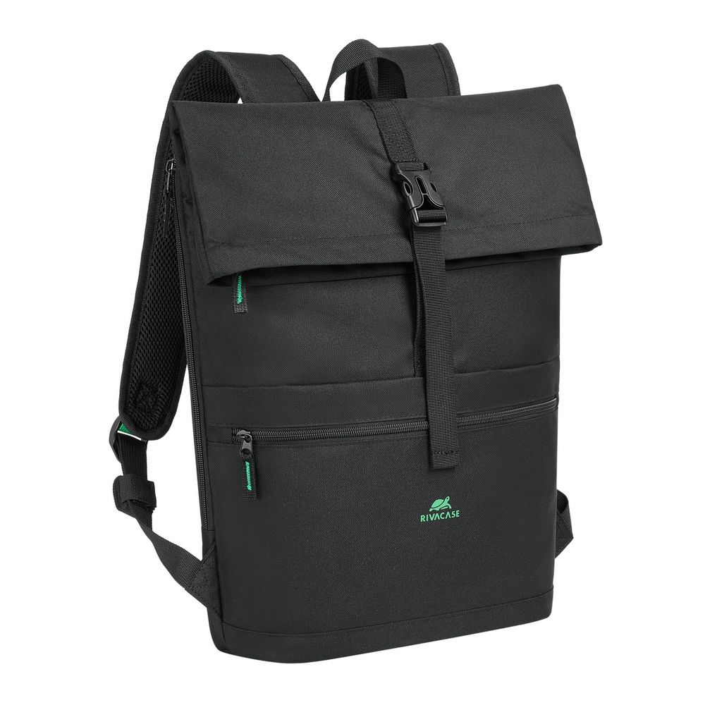 Rucsac laptop Rivacase Gremio Eco Rolltop 15L, negru, 15.6", 430x280x135mm