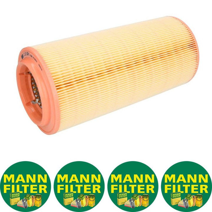 Filtru aer (element filtrant) Auto Mann Filter C 12 107/1 pentru AUDI A2, SEAT AROSA, VW LUPO I, POLO, POLO III 1.2D-1.9D 10.94-08.05, 4 stickere Mann Filru
