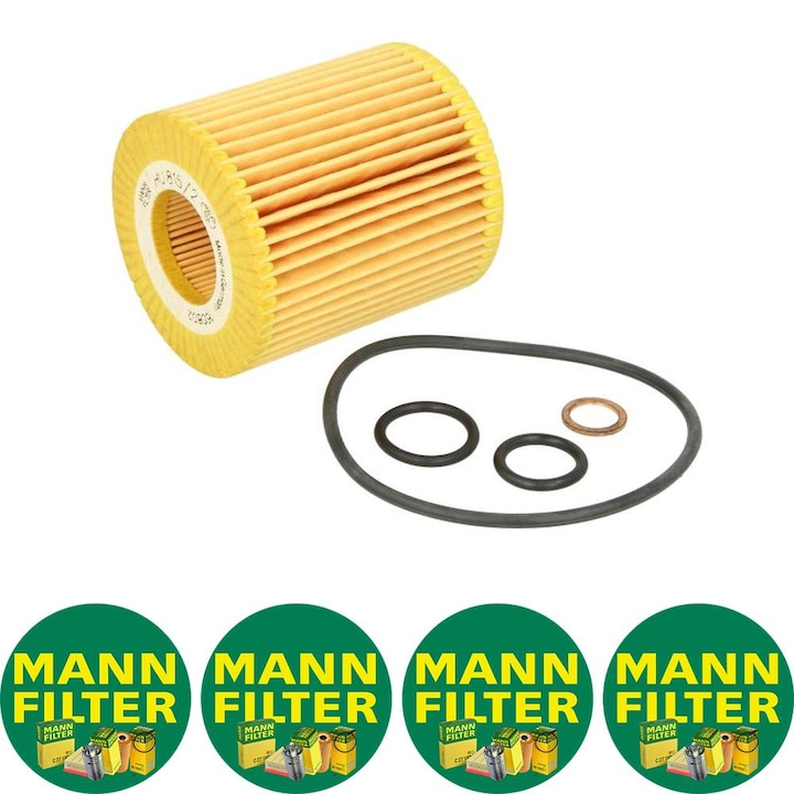 Filtru ulei Auto Mann Filter HU 815/2 X pentru BMW 1 (E81), 1 (E82), 1 (E87), 1 (E88), 3 (E46), 3 (E90), 3 (E91), 3 (E92), 3 (E93), 5 (E60), 5 (E61), X1 (E84), X3 (E83), Z4 (E85) 1.6-3.0 04.00-06.15, 4 stickere Mann Filru
